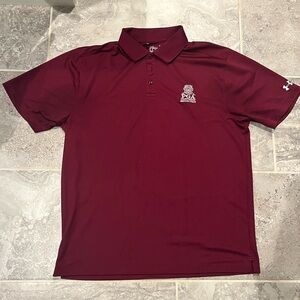 Under Armour Maroon Golf Polo Shirt with Whistling Straits Logo